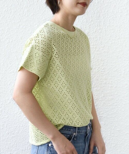 SHIPS / シップス カットソー | 《予約》〈手洗い可能〉アイレット ショート スリーブ プルオーバー | 詳細27