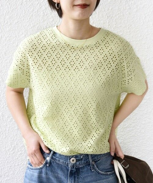 SHIPS / シップス カットソー | 《予約》〈手洗い可能〉アイレット ショート スリーブ プルオーバー | 詳細28