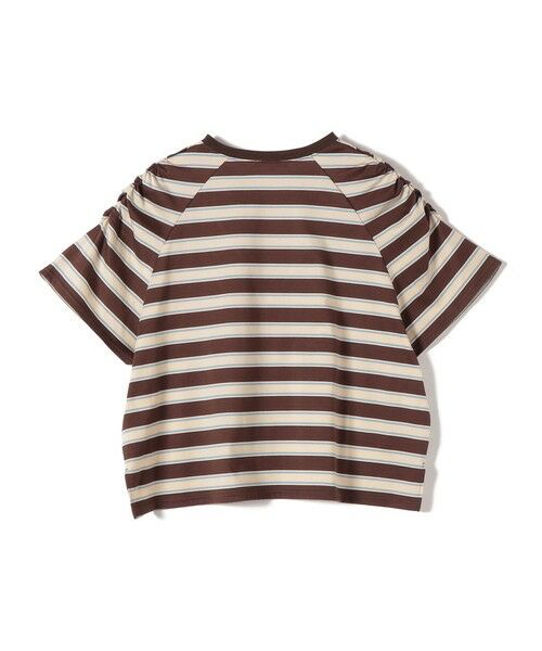 SHIPS / シップス Tシャツ | 《予約》〈手洗い可能〉ボーダー / ソリッド 袖ギャザー ショートスリーブ プルオーバー | 詳細11