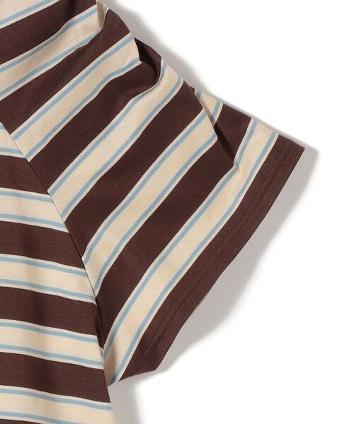 SHIPS / シップス Tシャツ | 《予約》〈手洗い可能〉ボーダー / ソリッド 袖ギャザー ショートスリーブ プルオーバー | 詳細13