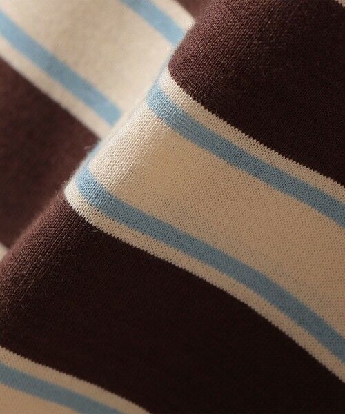 SHIPS / シップス Tシャツ | 《予約》〈手洗い可能〉ボーダー / ソリッド 袖ギャザー ショートスリーブ プルオーバー | 詳細15