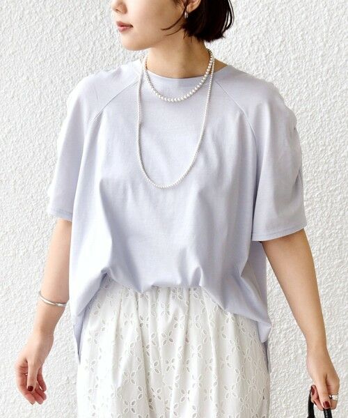 SHIPS / シップス Tシャツ | 《予約》〈手洗い可能〉ボーダー / ソリッド 袖ギャザー ショートスリーブ プルオーバー | 詳細21