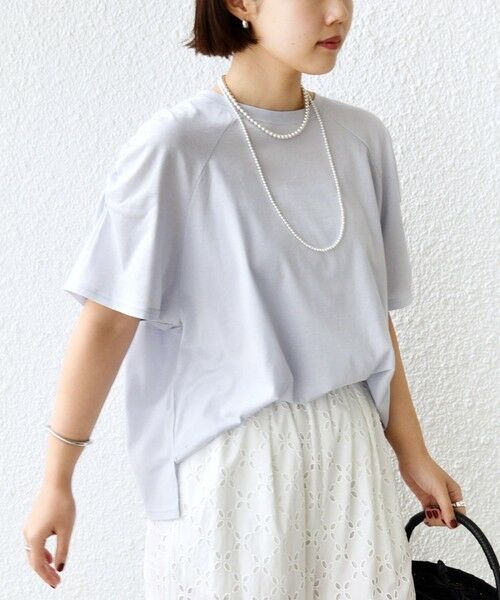 SHIPS / シップス Tシャツ | 《予約》〈手洗い可能〉ボーダー / ソリッド 袖ギャザー ショートスリーブ プルオーバー | 詳細23