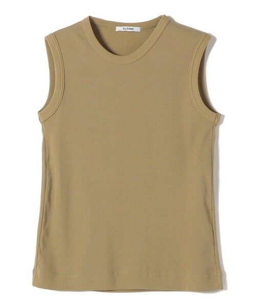 SHIPS / シップス タンクトップ | SLOANE:一部別注ｽﾄﾚｯﾁ ﾘﾌﾞN/S（ベージュ）