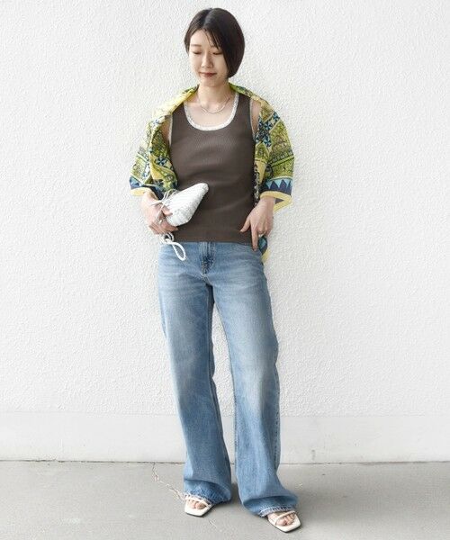 SHIPS / シップス タンクトップ | 〈手洗い可能〉レース トリミング 2WAY タンクトップ | 詳細6