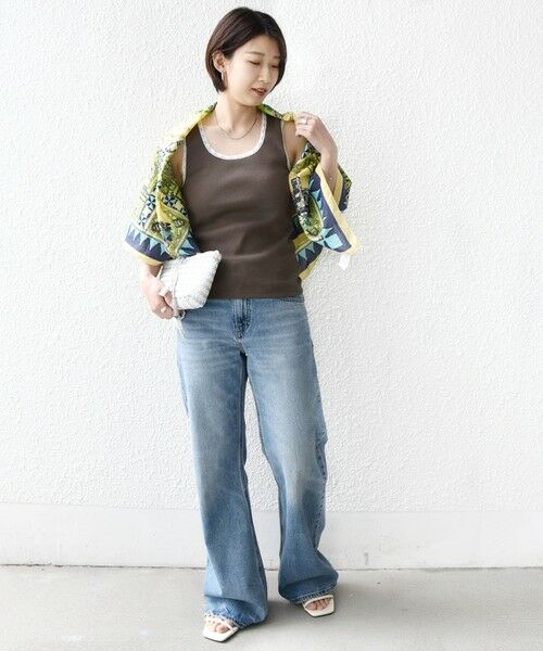 SHIPS / シップス タンクトップ | 〈手洗い可能〉レース トリミング 2WAY タンクトップ | 詳細7