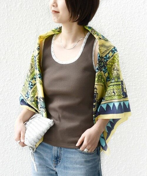 SHIPS / シップス タンクトップ | 〈手洗い可能〉レース トリミング 2WAY タンクトップ | 詳細8