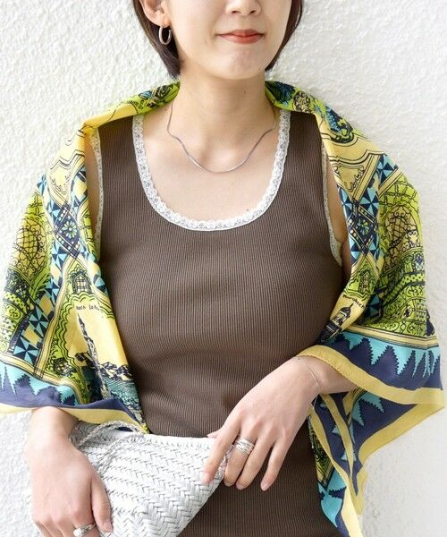 SHIPS / シップス タンクトップ | 〈手洗い可能〉レース トリミング 2WAY タンクトップ | 詳細9