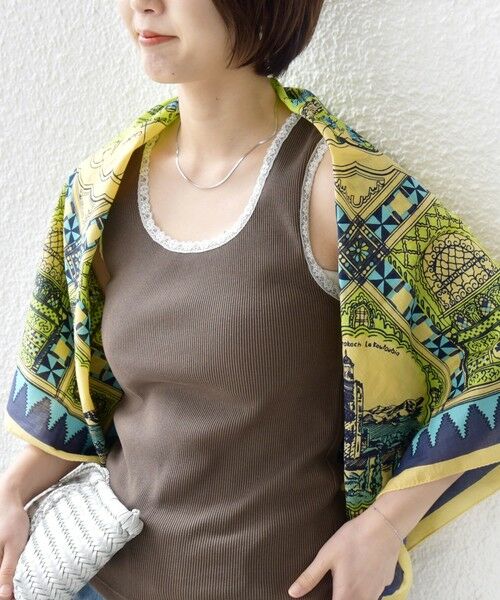 SHIPS / シップス タンクトップ | 〈手洗い可能〉レース トリミング 2WAY タンクトップ | 詳細10