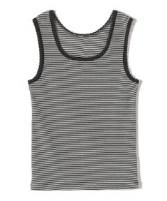 SHIPS / シップス タンクトップ | 〈手洗い可能〉ボーダー レース トリミング 2WAY タンクトップ