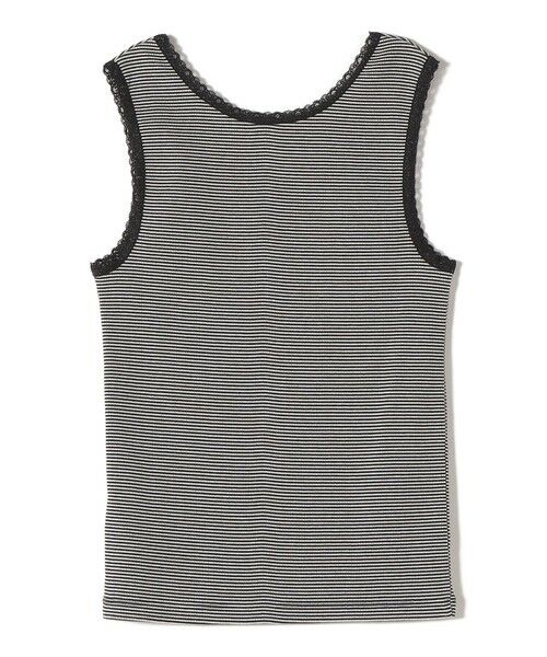 SHIPS / シップス タンクトップ | 〈手洗い可能〉ボーダー レース トリミング 2WAY タンクトップ | 詳細1