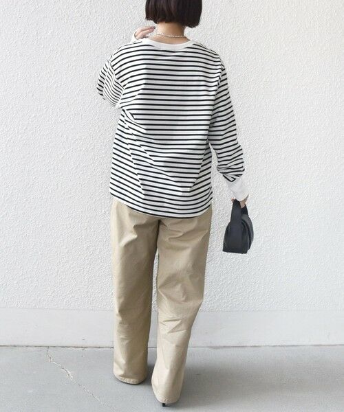 SHIPS / シップス カットソー（半袖以外） | 〈接触冷感 / UVカット / 手洗い可能〉ロング リブ ラウンド ヘム プルオーバー | 詳細13