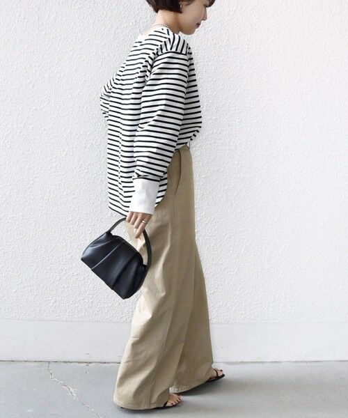 SHIPS / シップス カットソー（半袖以外） | 〈接触冷感 / UVカット / 手洗い可能〉ロング リブ ラウンド ヘム プルオーバー | 詳細14