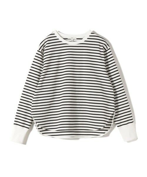 SHIPS / シップス カットソー（半袖以外） | 〈接触冷感 / UVカット / 手洗い可能〉ロング リブ ラウンド ヘム プルオーバー | 詳細19