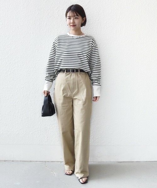 SHIPS / シップス カットソー（半袖以外） | 〈接触冷感 / UVカット / 手洗い可能〉ロング リブ ラウンド ヘム プルオーバー | 詳細11