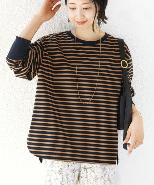 SHIPS / シップス カットソー（半袖以外） | 《一部予約》〈接触冷感 / UVカット / 手洗い可能〉ロング リブ ラウンド ヘム プルオーバー | 詳細28