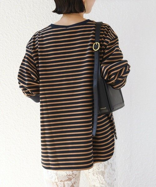 SHIPS / シップス カットソー（半袖以外） | 《一部予約》〈接触冷感 / UVカット / 手洗い可能〉ロング リブ ラウンド ヘム プルオーバー | 詳細30