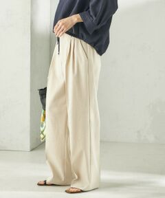 SHIPS / シップス その他パンツ | 《予約》〈手洗い可能〉ドライ シャンタン フロント タック パンツ