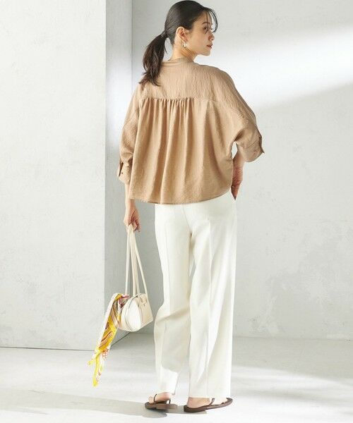 SHIPS / シップス その他パンツ | 《予約》〈手洗い可能〉ドライ シャンタン フロント タック パンツ | 詳細3