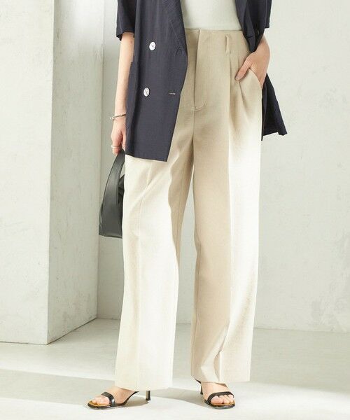 SHIPS / シップス その他パンツ | 《予約》〈手洗い可能〉ドライ シャンタン フロント タック パンツ | 詳細29