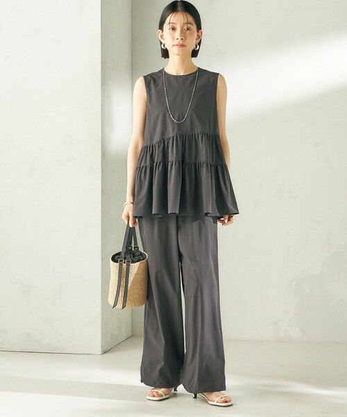 SHIPS / シップス その他パンツ | 《予約》〈接触冷感 / 撥水加工〉TEXBRID(R) 裾 ドロスト パンツ | 詳細1