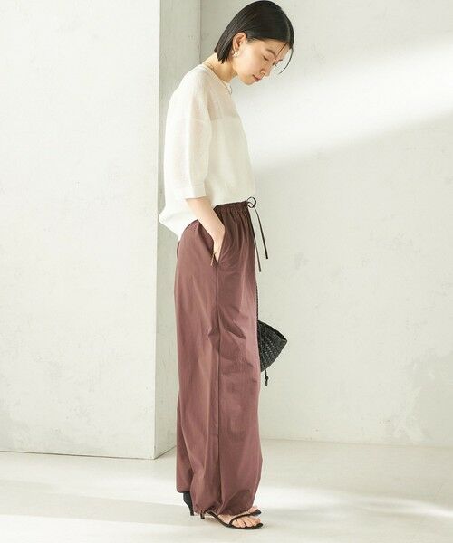 SHIPS / シップス その他パンツ | 《予約》〈接触冷感 / 撥水加工〉TEXBRID(R) 裾 ドロスト パンツ | 詳細7