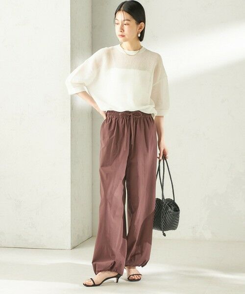 SHIPS / シップス その他パンツ | 《予約》〈接触冷感 / 撥水加工〉TEXBRID(R) 裾 ドロスト パンツ | 詳細14