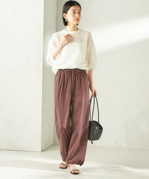 SHIPS / シップス その他パンツ | 《予約》〈接触冷感 / 撥水加工〉TEXBRID(R) 裾 ドロスト パンツ | 詳細12