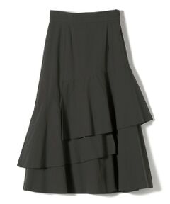 SHIPS / シップス ロング・マキシ丈スカート | SHIPS Primary Navy Label:〈手洗い可能〉アシンメトリー ティアード スカート