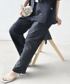 SHIPS / シップス その他パンツ | 《予約》〈手洗い可能〉パッチワーク レース ドロスト パンツ