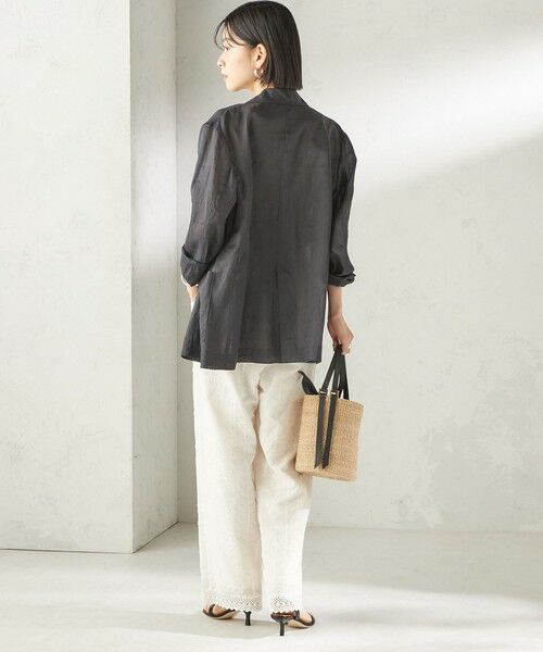 SHIPS / シップス その他パンツ | 《予約》〈手洗い可能〉パッチワーク レース ドロスト パンツ | 詳細2