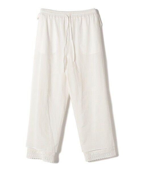 SHIPS / シップス その他パンツ | 《予約》〈手洗い可能〉パッチワーク レース ドロスト パンツ | 詳細27