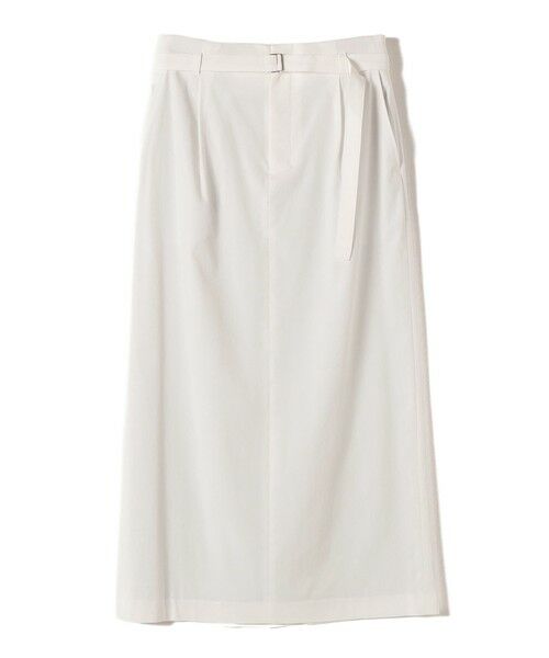 SHIPS / シップス ロング・マキシ丈スカート | 〈手洗い可能〉麻混 ベルト付 ウエストタック ナロー スカート | 詳細9