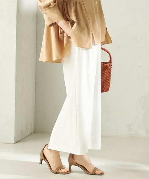 SHIPS / シップス ロング・マキシ丈スカート | 《予約》〈手洗い可能〉麻混 ベルト付 ウエストタック ナロー スカート | 詳細8