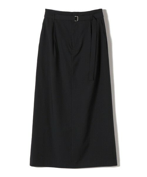 SHIPS / シップス ロング・マキシ丈スカート | 〈手洗い可能〉麻混 ベルト付 ウエストタック ナロー スカート | 詳細19