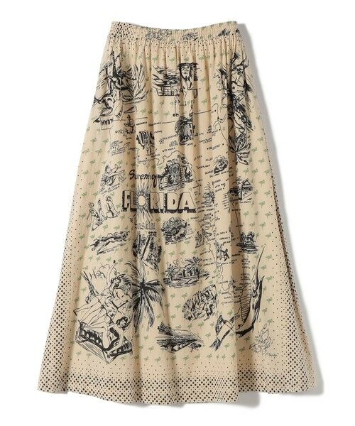 SHIPS / シップス ロング・マキシ丈スカート | 《予約》【SHIPS別注】BINDU:〈手洗い可能〉フロリダ マップ スカート | 詳細10