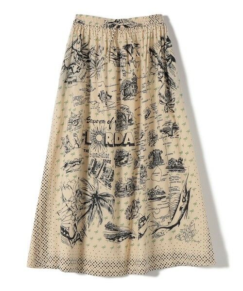 SHIPS / シップス ロング・マキシ丈スカート | 《予約》【SHIPS別注】BINDU:〈手洗い可能〉フロリダ マップ スカート | 詳細9