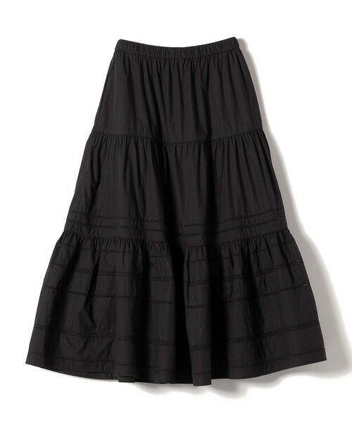 SHIPS / シップス ロング・マキシ丈スカート | 【SHIPS別注】Fanaka:〈手洗い可能〉ライン レース ティアード スカート | 詳細1