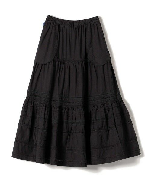 SHIPS / シップス ロング・マキシ丈スカート | 【SHIPS別注】Fanaka:〈手洗い可能〉ライン レース ティアード スカート | 詳細2