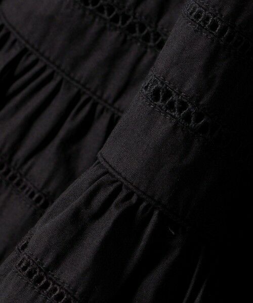 SHIPS / シップス ロング・マキシ丈スカート | 【SHIPS別注】Fanaka:〈手洗い可能〉ライン レース ティアード スカート | 詳細8
