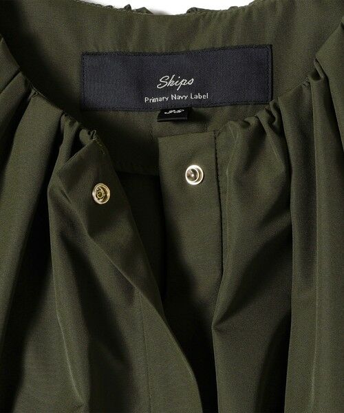 SHIPS / シップス ロング・マキシ丈ワンピース | SHIPS Primary Navy Label:〈手洗い可能〉撥水 羽織 ギャザー ワンピース | 詳細10