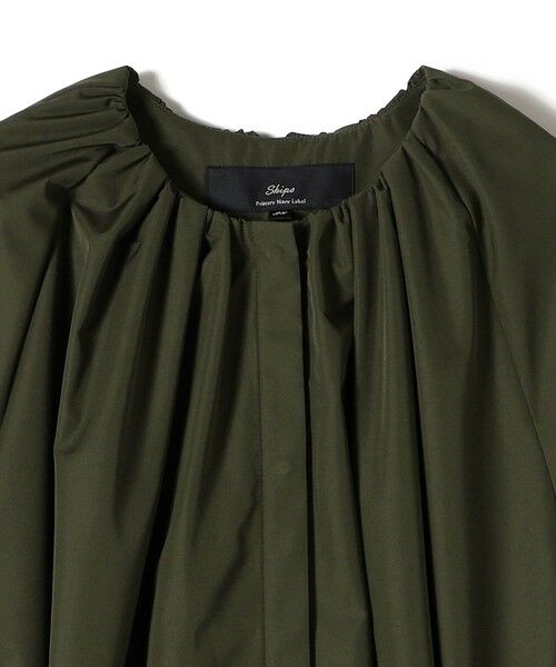 SHIPS / シップス ロング・マキシ丈ワンピース | SHIPS Primary Navy Label:〈手洗い可能〉撥水 羽織 ギャザー ワンピース | 詳細6