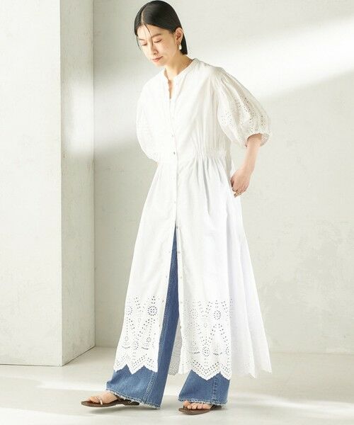 SHIPS / シップス ロング・マキシ丈ワンピース | 《予約》【SHIPS別注】Fanaka:〈手洗い可能〉シフリー ウエスト ギャザー ワンピース | 詳細2