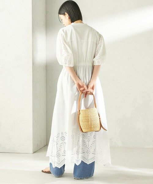 SHIPS / シップス ロング・マキシ丈ワンピース | 《予約》【SHIPS別注】Fanaka:〈手洗い可能〉シフリー ウエスト ギャザー ワンピース | 詳細3