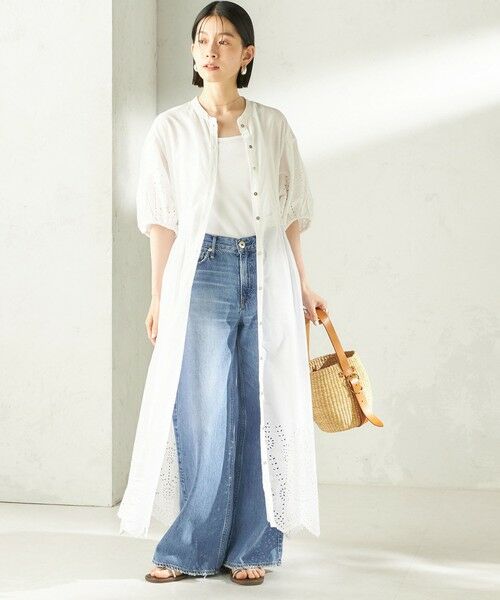 SHIPS / シップス ロング・マキシ丈ワンピース | 《予約》【SHIPS別注】Fanaka:〈手洗い可能〉シフリー ウエスト ギャザー ワンピース | 詳細6