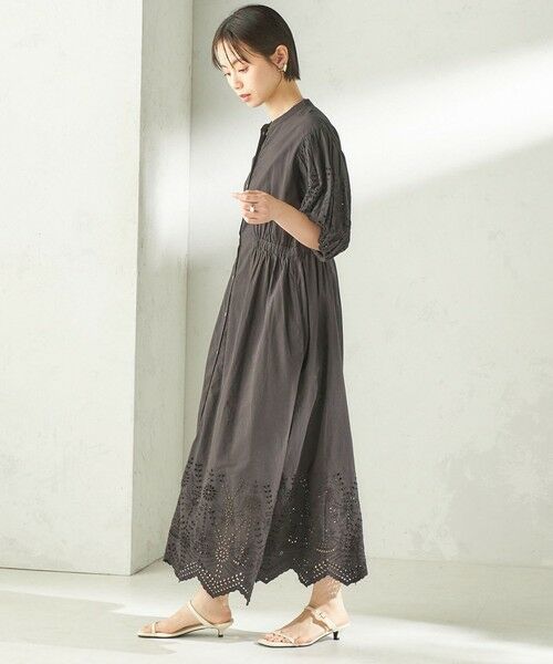 SHIPS / シップス ロング・マキシ丈ワンピース | 《予約》【SHIPS別注】Fanaka:〈手洗い可能〉シフリー ウエスト ギャザー ワンピース | 詳細12