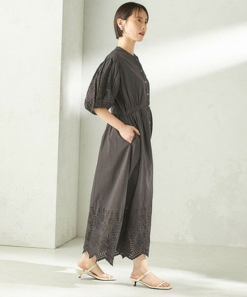 SHIPS / シップス ロング・マキシ丈ワンピース | 《予約》【SHIPS別注】Fanaka:〈手洗い可能〉シフリー ウエスト ギャザー ワンピース | 詳細14