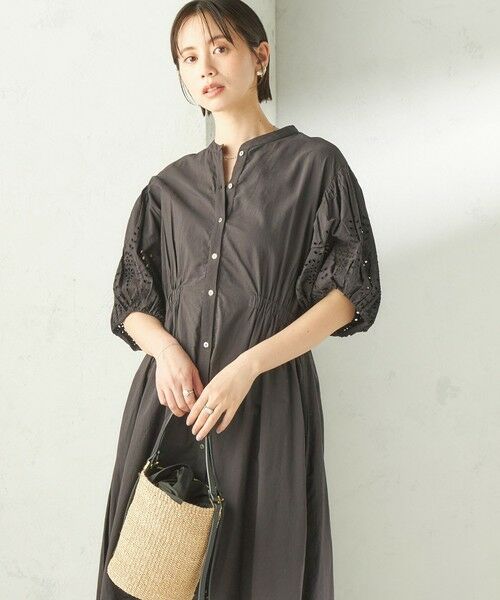 SHIPS / シップス ロング・マキシ丈ワンピース | 《予約》【SHIPS別注】Fanaka:〈手洗い可能〉シフリー ウエスト ギャザー ワンピース | 詳細15