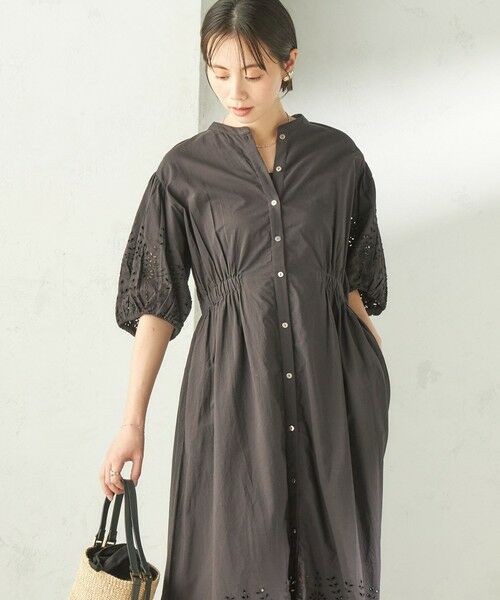 SHIPS / シップス ロング・マキシ丈ワンピース | 《予約》【SHIPS別注】Fanaka:〈手洗い可能〉シフリー ウエスト ギャザー ワンピース | 詳細16