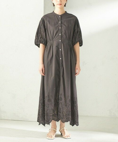 SHIPS / シップス ロング・マキシ丈ワンピース | 《予約》【SHIPS別注】Fanaka:〈手洗い可能〉シフリー ウエスト ギャザー ワンピース | 詳細26